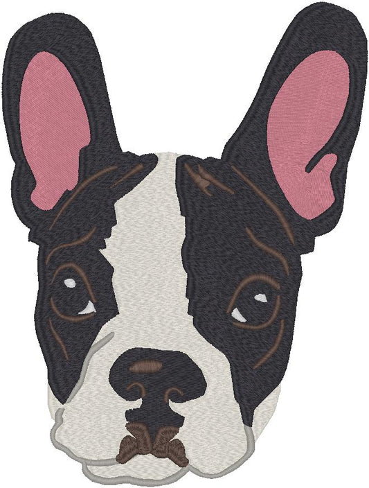 Pocket Sized Boston Terrier Embroidered Sweatshirt