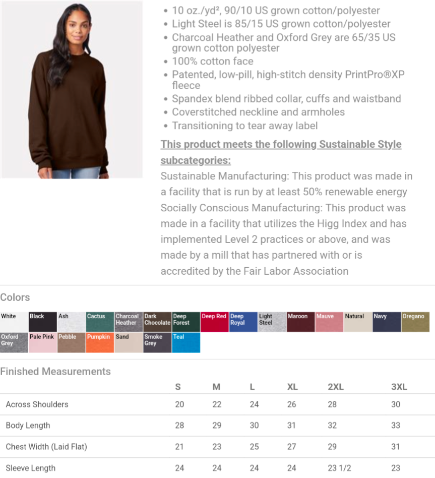 Custom Full Color Pocket Design Pet Embroidered Crewneck