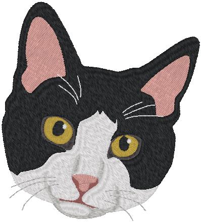 Tuexdo Cat Embroidered Sweatshirt