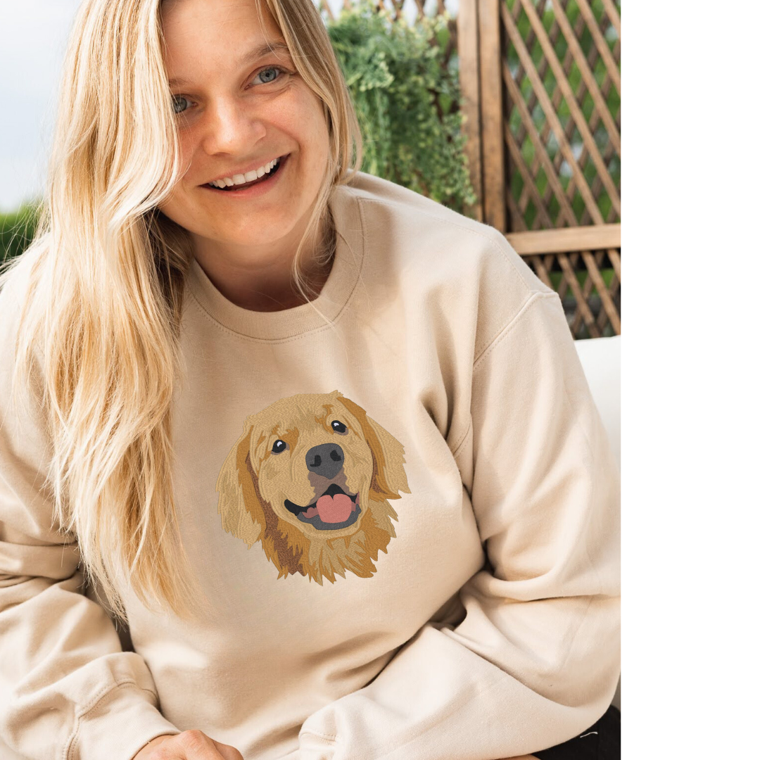 Golden Retriever Embroidered Sweatshirt