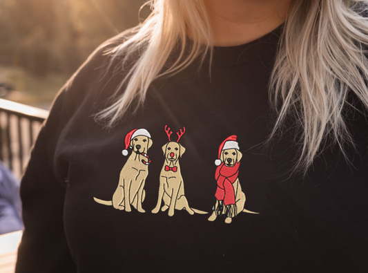 Happy Little Holidays Embroidered Sweatshirt
